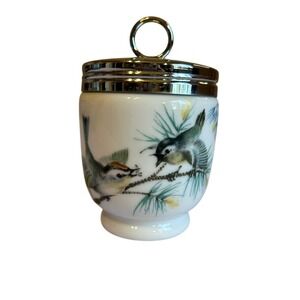 Vintage‎ Royal Worcester Porcelain with Birds Egg Coddler